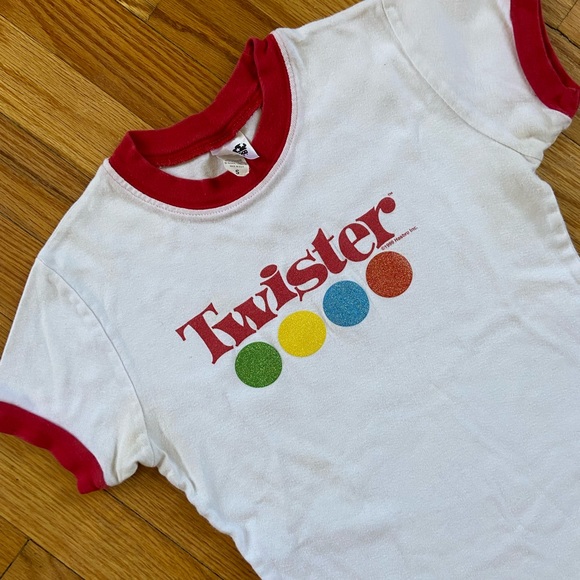 Vintage 90’s Twister Hasbro Ringer T-Shirt - Picture 4 of 5